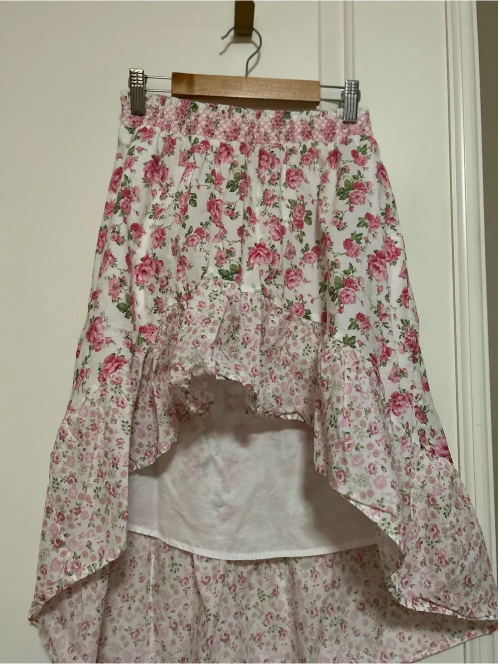 💓🌸🌷LoveShackFancy x American Girl Pink Floral High-Low Tiered Skirt🌸🌷💓_8